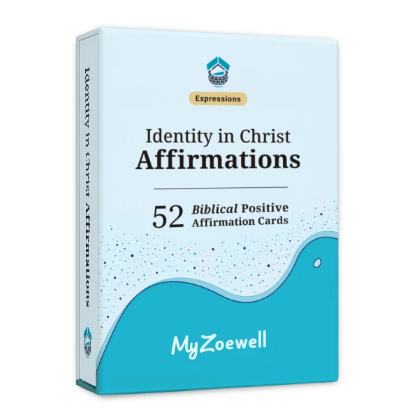 Identity in Christ Affirmations magnetic keepsake box (upright)