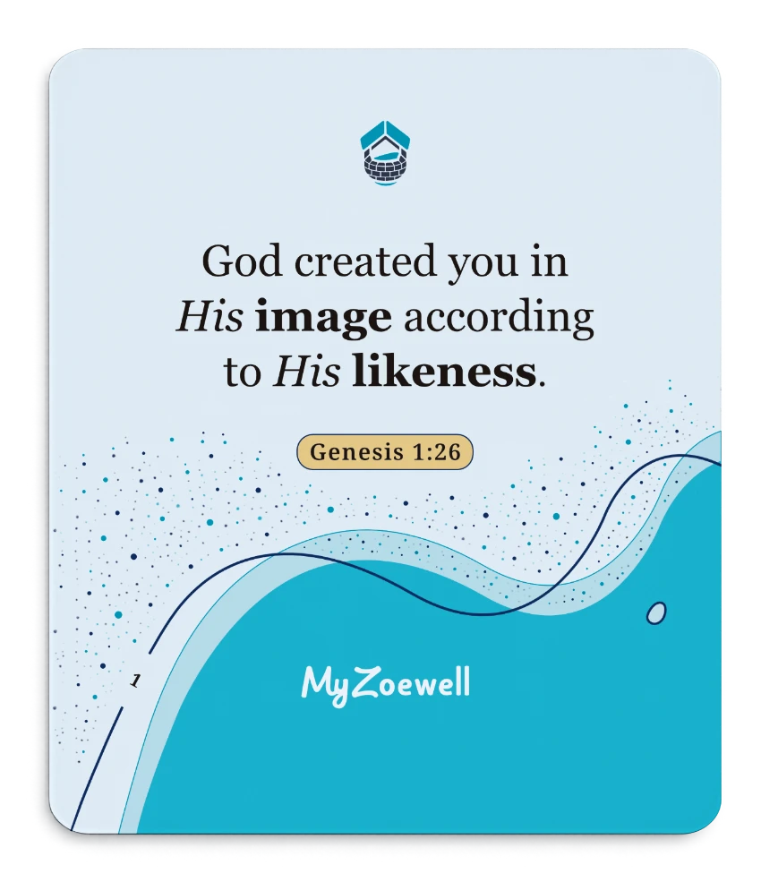 MyZoewell Identity in Christ Affirmations | card 1
